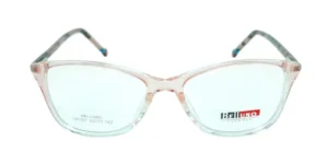 Aro Belluno AC rosado transparente en vista frontal