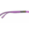 Vista lateral y varilla del aro oftálmico infantil Climbing AC Superflex Transparente Gris/Morado