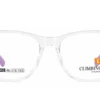 Vista frontal alternativa del aro oftálmico infantil Climbing AC Superflex Transparente Gris/Morado