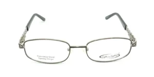 Aro oftálmico Eight to Eighty Metal Gris Negro rectangular medida 51 18 135