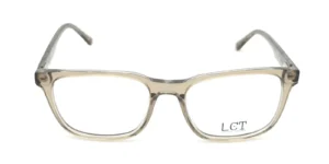 Aro oftálmico LCT Metro Transparente Gris rectangular medida 54 18 145