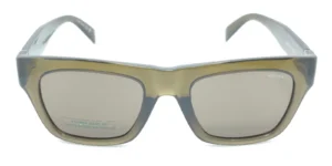 Lentes de sol Levis AC verde oliva transparente en vista frontal