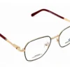 Nikole 240803 Negro Dorado rectangular redondeado