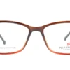 Aro oftálmico unisex Poly Frames 230902 Café Rojo