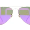 Vista frontal alternativa del lente de sol Ray Ban Metal Dorado Filtro Azul Sol