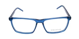 Aro oftálmico Sebastian AC Azul Transparente rectangular medida 56 16 145