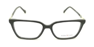 Aro oftálmico Sebastian AC Negro Dorado ojo de gato medida 54 17 142
