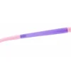 Vista lateral y varilla del aro oftálmico infantil Sebastian AC Superflex Morado/Rosa
