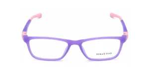 Aro oftálmico infantil Sebastian AC Superflex Morado/Rosa en color morado y rosa