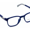 Vista diagonal derecha del aro oftálmico infantil Sebastian AC Superflex RB8050 Azul/Gris