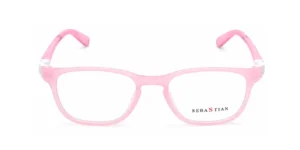 Aro oftálmico infantil Sebastian AC Superflex Rosado/Blanco en color rosado y blanco