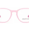 Vista frontal alternativa del aro oftálmico infantil Sebastian AC Superflex Rosado/Blanco