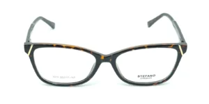 Aro oftálmico Stefano 7013 AC café carey rectangular redondeado