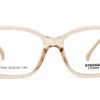 Aro oftálmico Stefano K7040 beige transparente rectangular redondeado medida 55 16 145